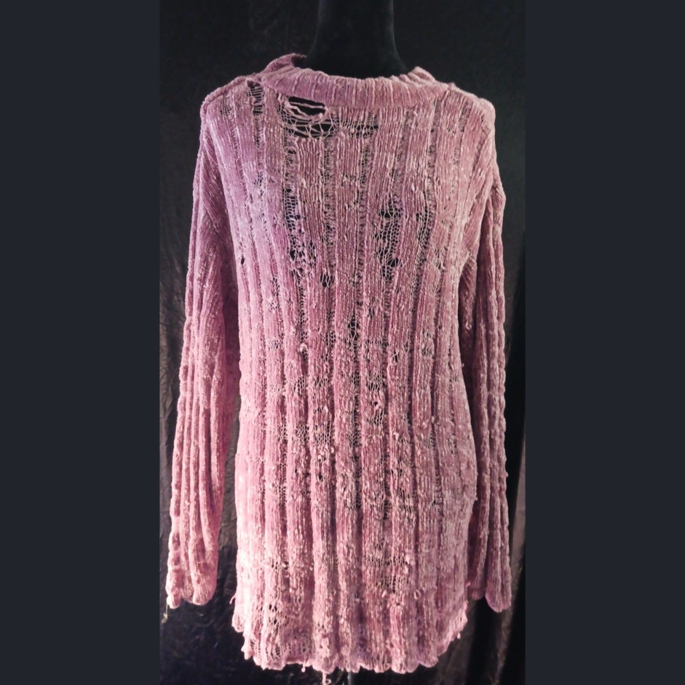 Distressed sweater